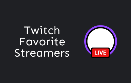 Twitch Favorite Streamers small promo image