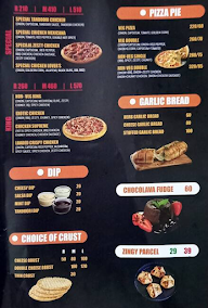 Da Pizza Bakers menu 2