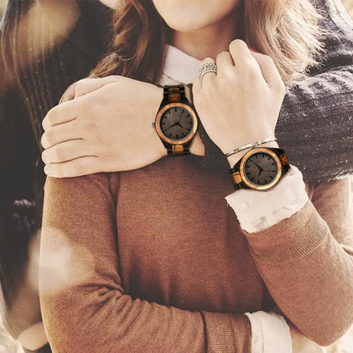Title 2, Mens and Womens Large Dial Wood Quartz Watch....