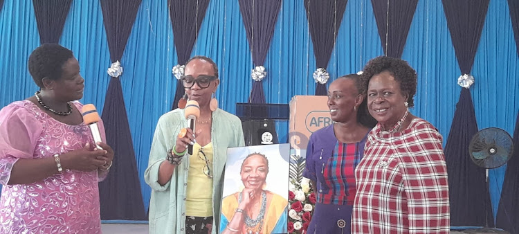 Bahari sisters Founder and Executive Director Vicki Jones, Pastor Catherine Timaiyo and Pastor Judith Adhiambo during the Bahari Sisters Menstrual Health Forum in Githurai on February 17, 2024.