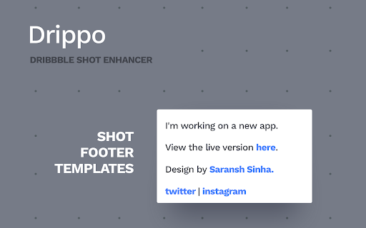 Drippo: Dribbble Shot Enhancer