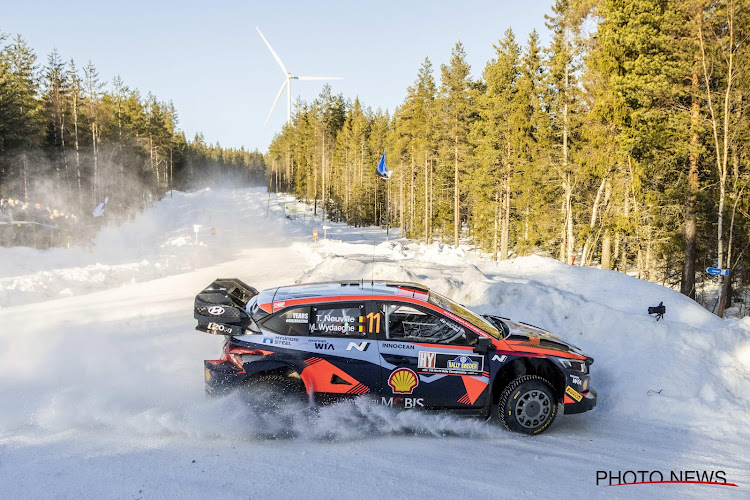 Thierry Neuville heeft het in de Rally van Zweden niet gemakkelijk en staat na 2 dagen 6e