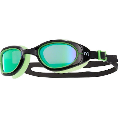 TYR Special Ops 2.0 Polarized Goggle: Black Frame/Green Gasket/Green Lens