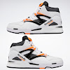 pump omni zone ii footwear white / wild orange / black