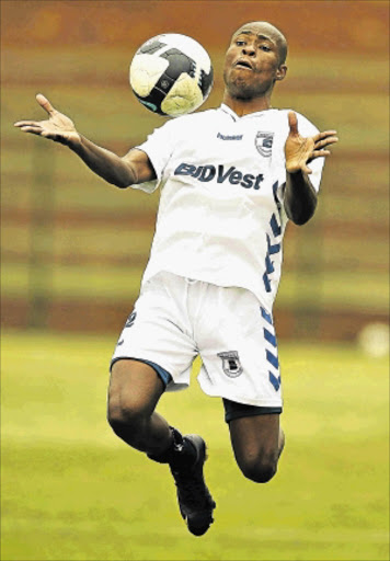 PERSONAL TRIUMPH: Striker Calvin Kadi