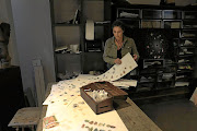 Kim Lieberman in her studio. 