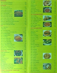 Sai Shabari's menu 1