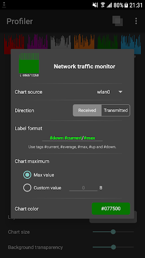 Screenshot Profiler