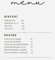 Biryani Brother's menu 1