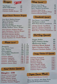 Snackers Junction menu 1