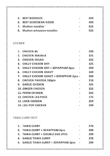 Mount Road Beef Briyani menu 