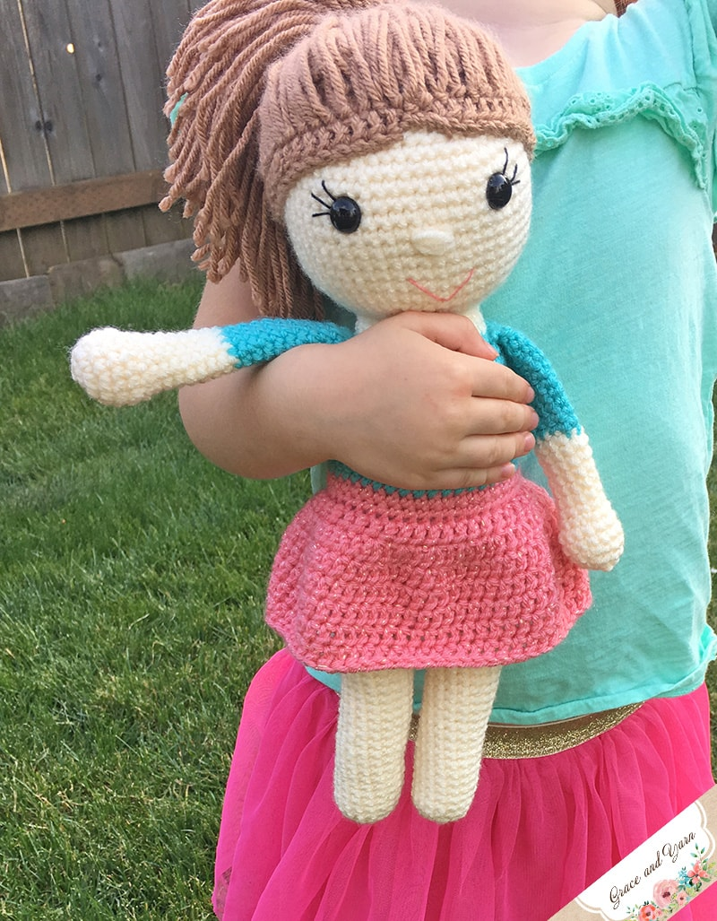 4 patterns in 1 Crochet doll pattern amigurumi doll patterns PDF English