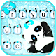 Blue Glitter Baby Panda Keyboard Theme Download on Windows