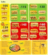 Subway menu 1