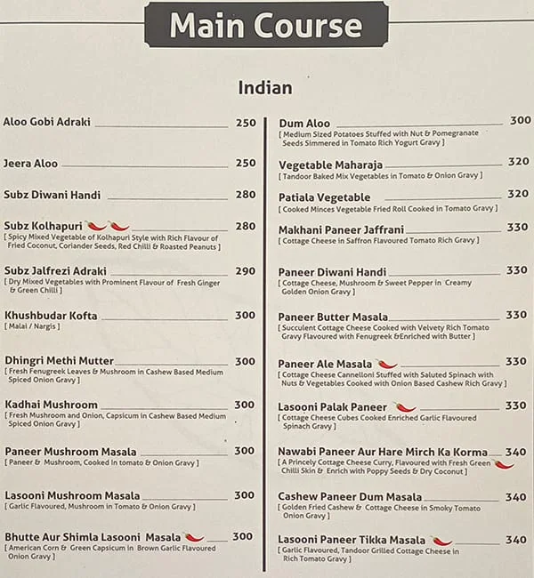 Bay Leaf Bistro menu 