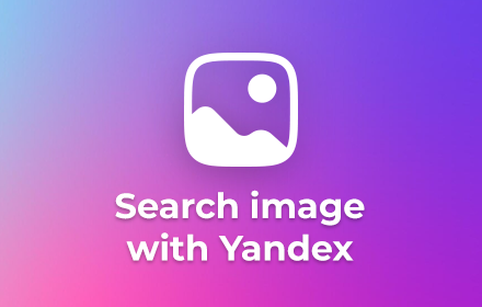 Search image with Yandex chrome extension
