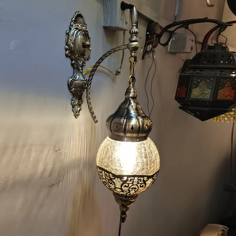 Title 2, Holle smeedijzeren wandlamp voor slaapkamer en ...