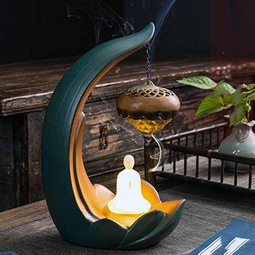 Title 4, Ceramic Creative Backflow Aroma Diffuser Decora...