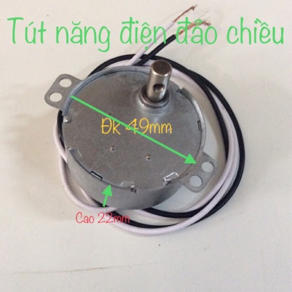 Nhông Điện Quạt Đảo Trần Nhà - Đèn Trang Trí Bàn Thờ 220V - Quạt Xoay Trần