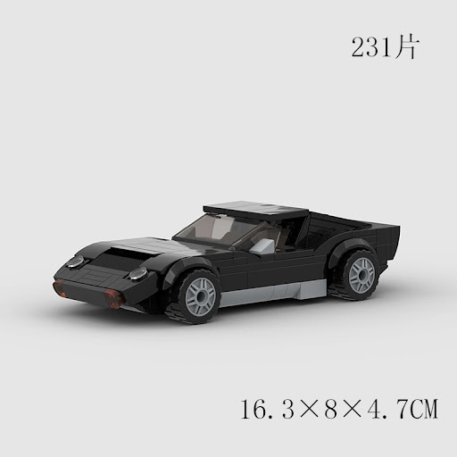 Title 4, Retro Sports Car Building Block Toy Compatible ...