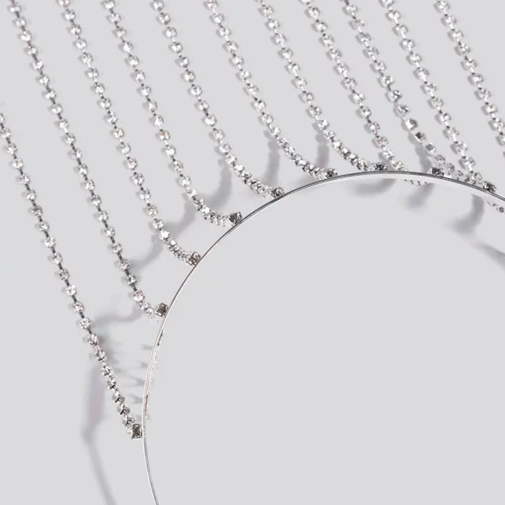 Title 3, Fashion Tassel Headband Hair Hoop Rhinestone Je...