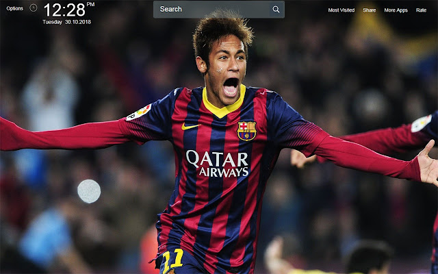 Neymar Wallpapers Theme New Tab