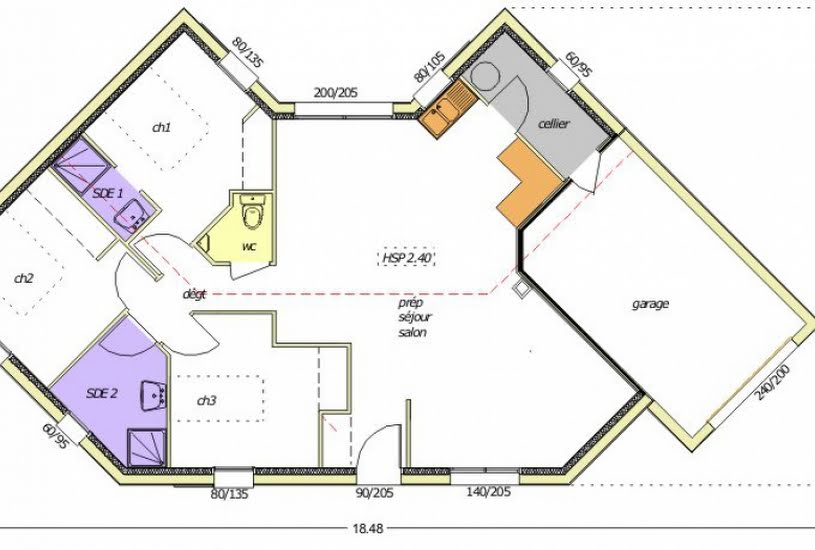  Vente Terrain + Maison - Terrain : 394m² - Maison : 83m² à Bournezeau (85480) 