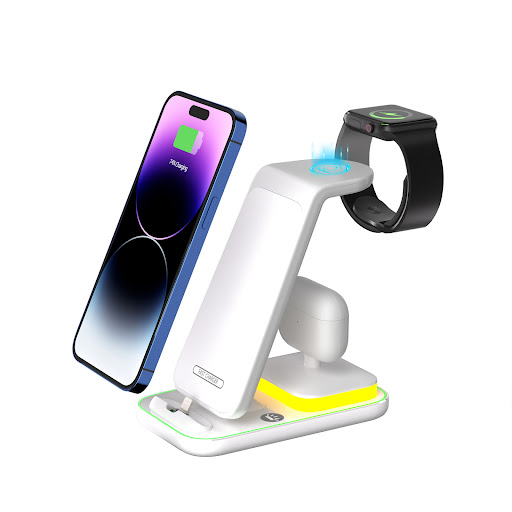 Title 5, 15W Fast Charge Vertical Wireless Charger for M...