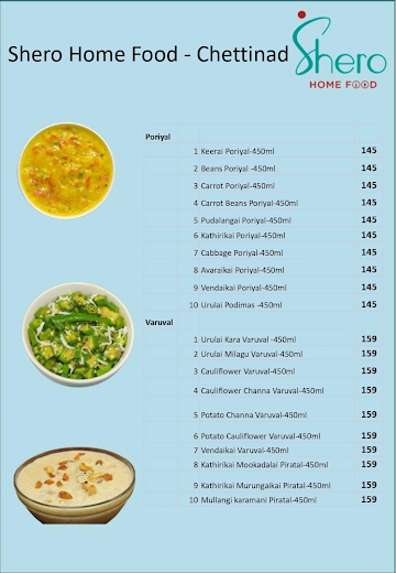 Shero Home Food - Chettinad menu 