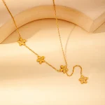 Round Flower Necklace