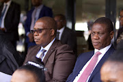 Gauteng premier Panyaza Lesufi and deputy president Paul Mashatile.