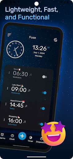 Screenshot Fuse: Clock - Alarm - Timer