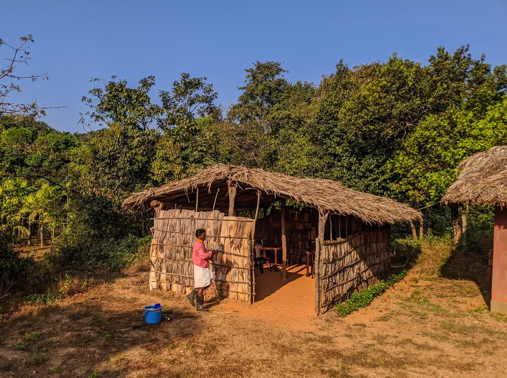 local guide serving food in kattinakaru village near shivamogga in sharavathi valley.jpg