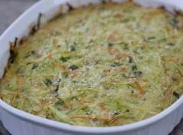 Broccoli Slaw Casserole Squares