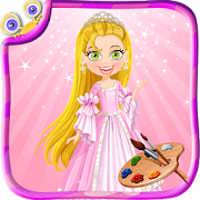 Fashion Princess Coloring  Icon