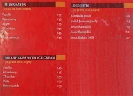 Sree Gupta Bhavan menu 1