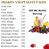 Shakes And Italian Tales menu 2