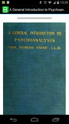 Introduction to Psychoanalysis