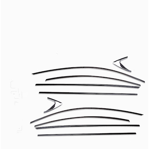 Title 2, Black Titanium Stainless Steel Window Trim Stri...