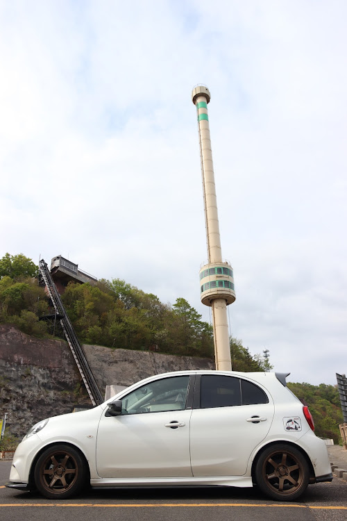 マーチの彌彦神社､参拝・弥彦山スカイライン・青海川駅・寺泊魚の市場通り・KOKOくろべに関するカスタム事例の投稿画像1枚目