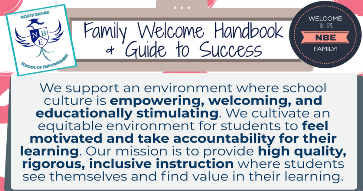 Family Handbook Infographics