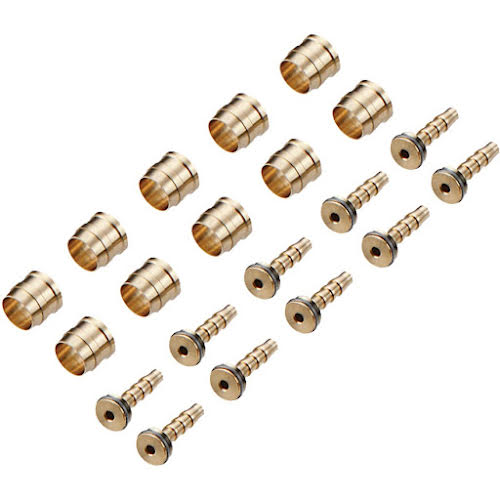 TRP 5.5mm Compression Ferrules, Brass Inserts with O-Rings, 10/Each