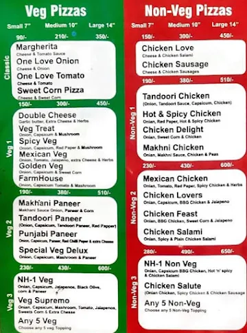 Pizza And Cafe Point menu 