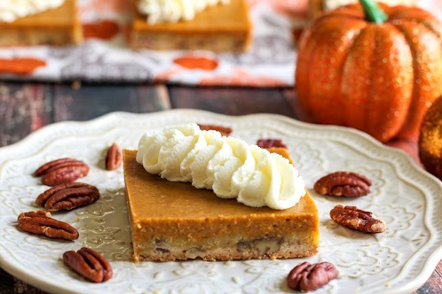 Tres Leches Pumpkin Pie Squares