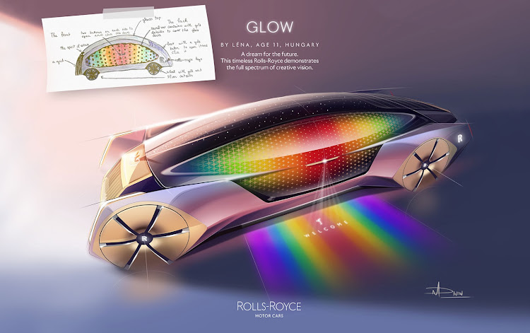 Category winner for fun: Rolls-Royce Glow by Léna, age 11, Hungary.