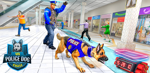 US Police Dog City Crime Chase