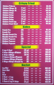 MFC Halal menu 1