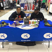 Gent Sibuyi (left) and Thabiso Hadebe (right) at an activation for Black Faff.