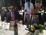 President Cyril Ramaphosa with Andrew Mlangeni. File image