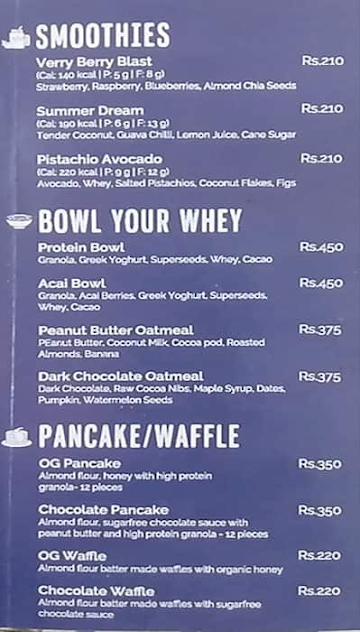GetAWay - Desserts menu 